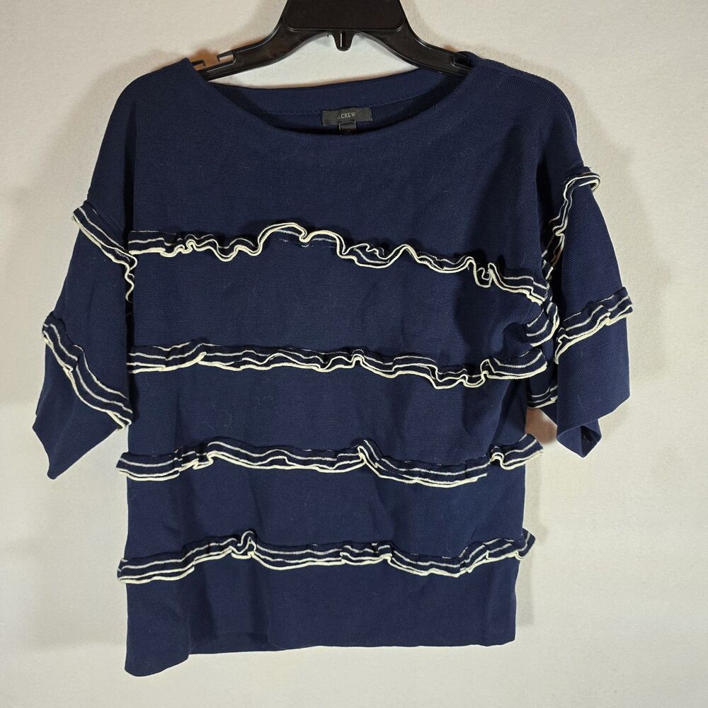 J. Crew Womens Blue Shirt Medium, 100 Percent Cotton Top